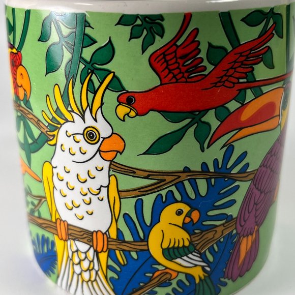 Parrot Bird Ceramic Coffee Tea Cup Mug Gift Collectible Gift - Picture 10 of 14
